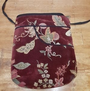 Danny K Vintage Floral Tapestry Purse